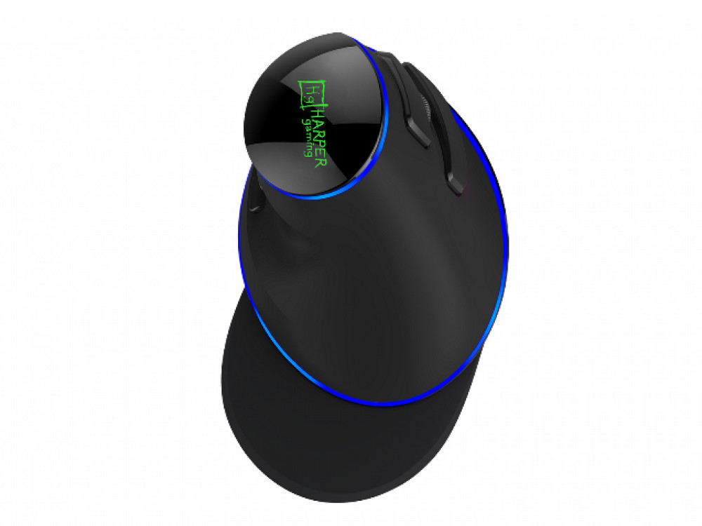 

Мышь вертикальная Harper Gaming GM-V100 Black USB проводная, оптическая, 1600 dpi, 5 кнопок + колесо