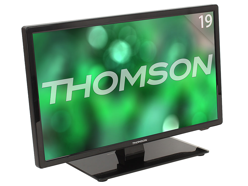 

Телевизор Thomson T19RTE1060 LED 19" Black, 16:9, 1366x768, 1000:1, 180 кд/м2, USB, VGA, HDMI, AV, DVB-T, T2, C