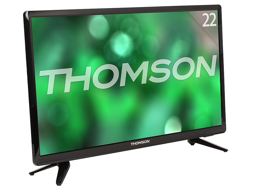 

Телевизор Thomson T22FTE1020 LED 22" Black, 16:9, 1920x1080, 4000:1, 180 кд/м2, USB, VGA, HDMI, DVB-T, T2, C