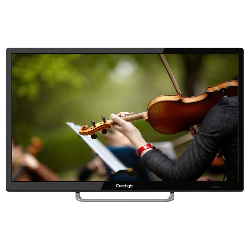 

Телевизор Prestigio PTV24DN01ZBKCIS LED 24" Black, 16:9, 1366x768, 1000:1, 200 кд/м2, USB, HDMI, VGA, DVB-T, T2, C