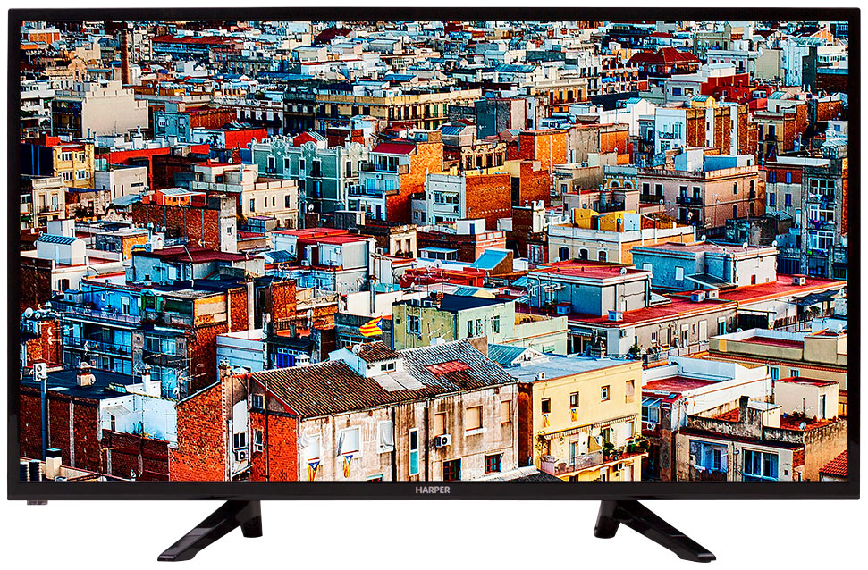 

Телевизор Harper 39R575T LED 39" Black, 16:9, 1366x768, 80000:1, 250 кд/м2, USB, VGA, 3xHDMI, DVB-T, T2, C