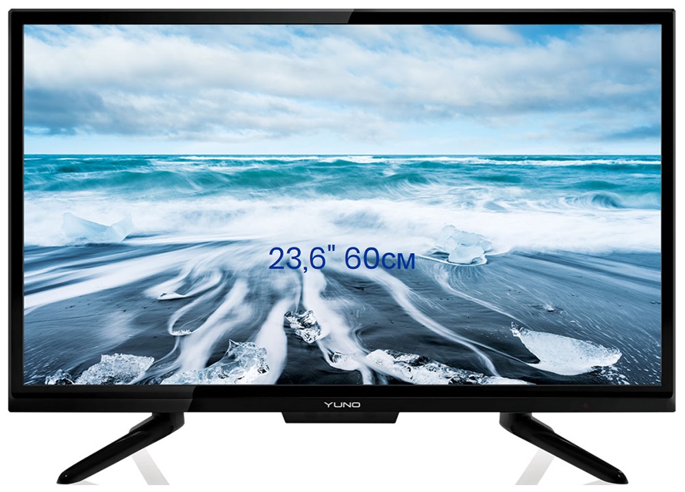 

Телевизор Yuno ULM-24TC111 LED 24" Black, 16:9, 1366x768, 3000:1, 220 кд/м2, AV, VGA, HDMI, USB, DVB-T, T2, C