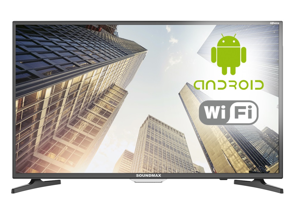

Телевизор Soundmax SM-LED32M11S LED 32" Black, 16:9, 1366x768, Smart TV, 2400:1, 250 кд/м2, USB, 3xHDMI, Wi-Fi, RJ-45, AV, DVB-T, T2, C
