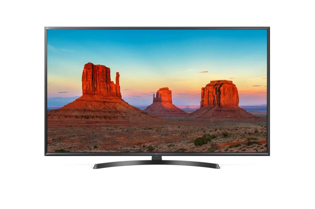 Телевизор LED 49" LG 49UK6450 черный/Ultra HD/50Hz/DVB-T2/DVB-C/DVB-S2/USB/WiFi/Smart TV
