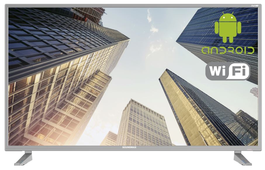 

Телевизор Soundmax SM-LED40M04S LED 39,5" Silver, Smart TV, 16:9, 1920 x 1080, 5 000:1, 260 кд/м2, USB, HDMI, VGA, Wi-Fi, RJ-45, DVB-T/T2, DVB-C