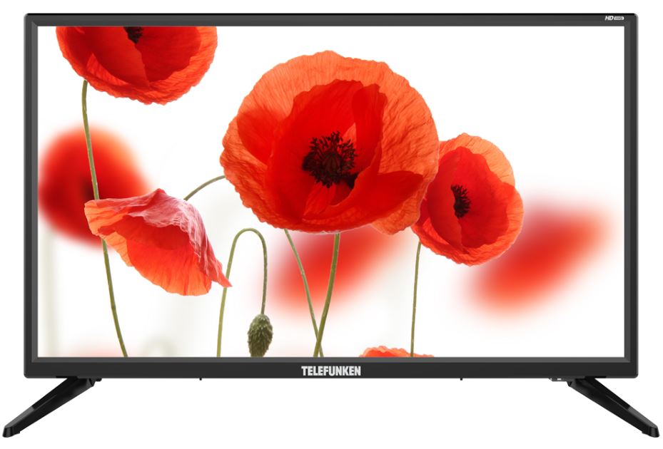 

Телевизор Telefunken TF-LED24S50T2 LED 23,6" Black, noSmart TV, 16:9, 1366х768, 3000:1, 250 кд/м2, USB, HDMI, VGA, AV, noWi-Fi, DVB-T, T2, C