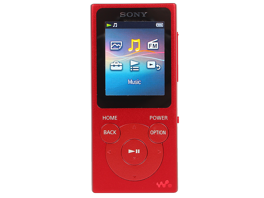 Плеер Sony NW-E394 красный
