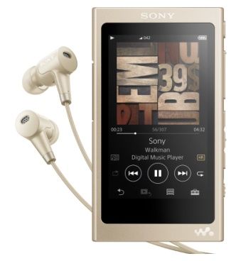 

Плеер Sony NW-A45HN, Золотисто-бежевый, наушники в комплекте, 16 Гб, NFC/Bluetooth