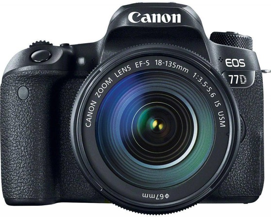 

Зеркальная фотокамера Canon EOS 77D KIT 24.2Mpix EF-S 18-135mm f/3.5-5.6 черный 1892C004