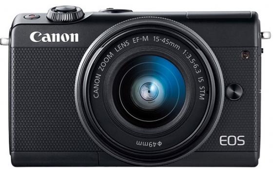 

Фотоаппарат Canon EOS M100 18Mpix 3" 1080p WiFi 15-45 IS STM LP-E12 черный 2209C012