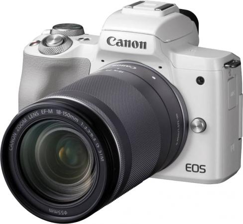 

Фотоаппарат Canon EOS M50 белый 24.1Mpix 3" 4K WiFi 18-150 IS STM LP-E12