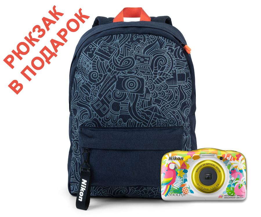 

Фотоаппарат Nikon Coolpix W150 Backpack KIT (VQA114K001) Resort 13.2 Mp, 1/3.1 '' / max 4160 x 3120 / 3x zoom / экран 2.7" / 0,177 г