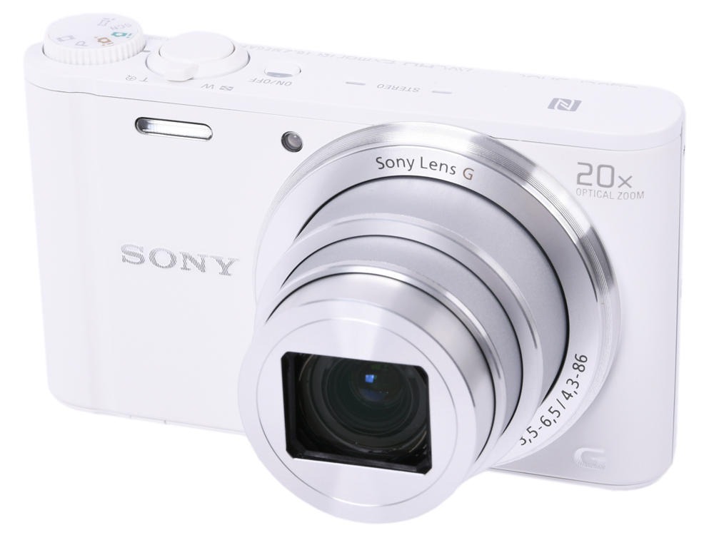 

Фотоаппарат Sony DSC-WX350 (DSCWX350W.RU3) White 18,2 Mp, 1/2.3" / max 48963672 / 20x zoom / экран 3.0" / 164 г