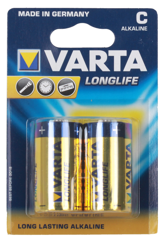 

Батарейки VARTA Long Life C (2шт)