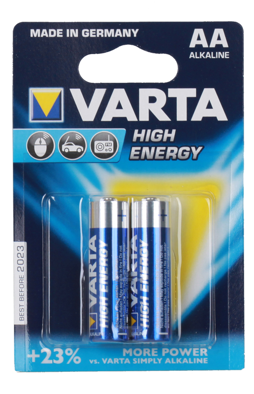 

Батарейка VARTA HIGH ENERGY AA бл 2 04906121412