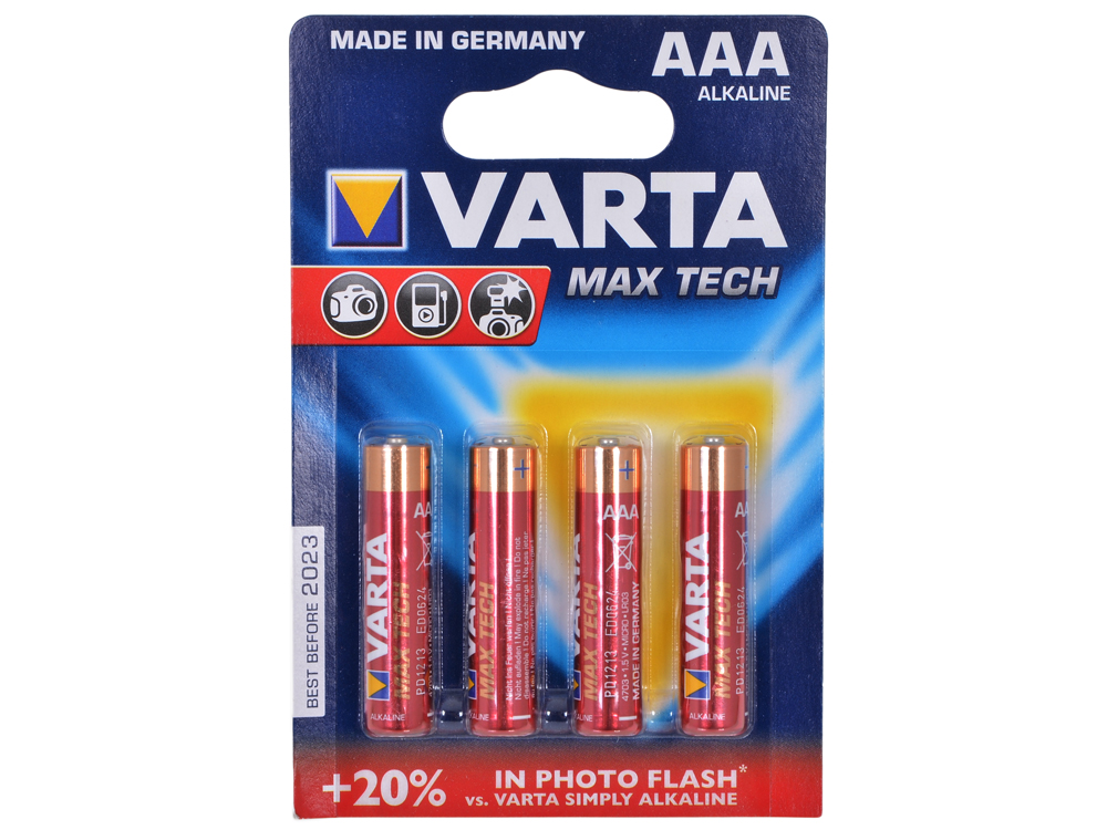 

Батарейки VARTA MAX TECH AAA бл 4