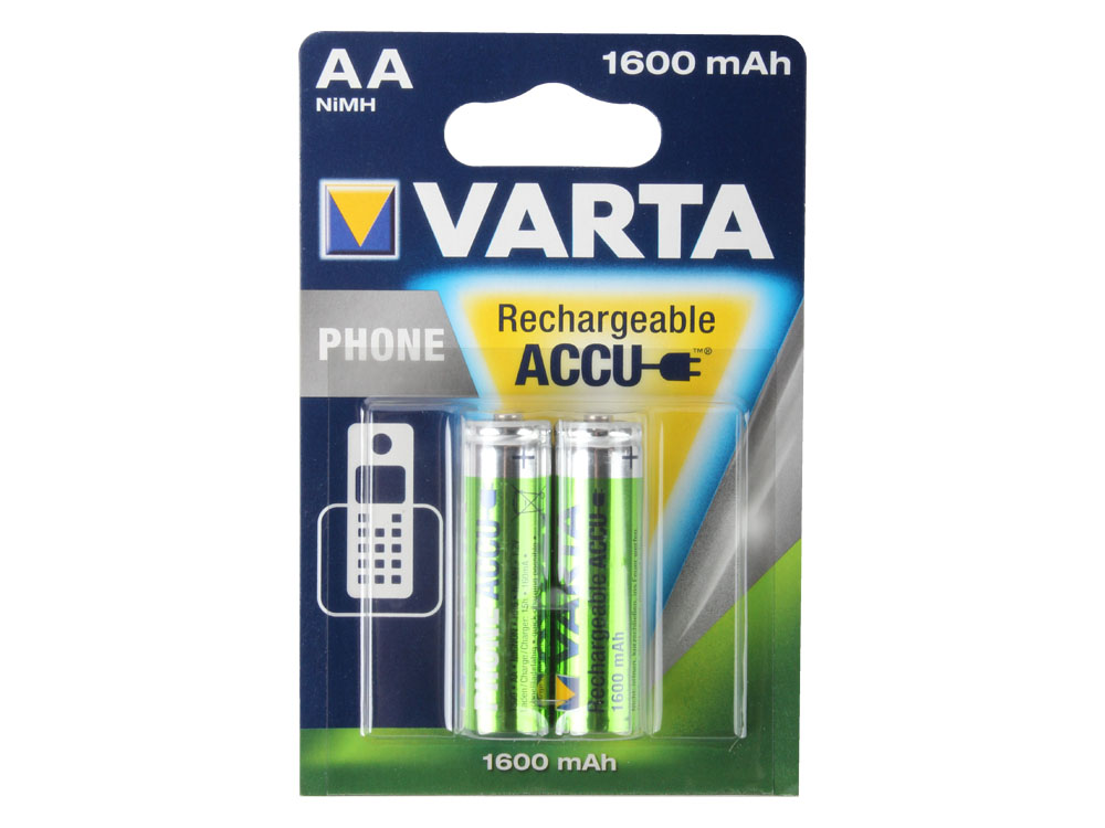 

Аккумуляторы VARTA Phone Power AA 1600мАч бл.2 58399201402