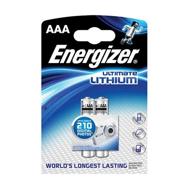 

Батарейки Energizer Ultimate 639170, LR03/E92 (AAA), lithium, FSB 2 шт.