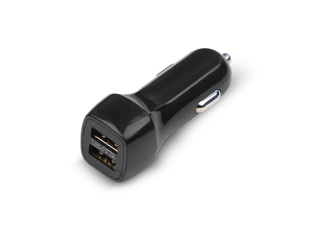 

Универсальное зарядное устройство Jet.A от прикуривателя 12В-24В UC-Z15 (2 USB-порта, 2.1А) Цвет - чёрный