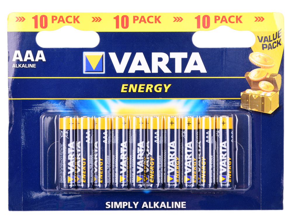 

Батарейки Varta Energy AAA 10 шт