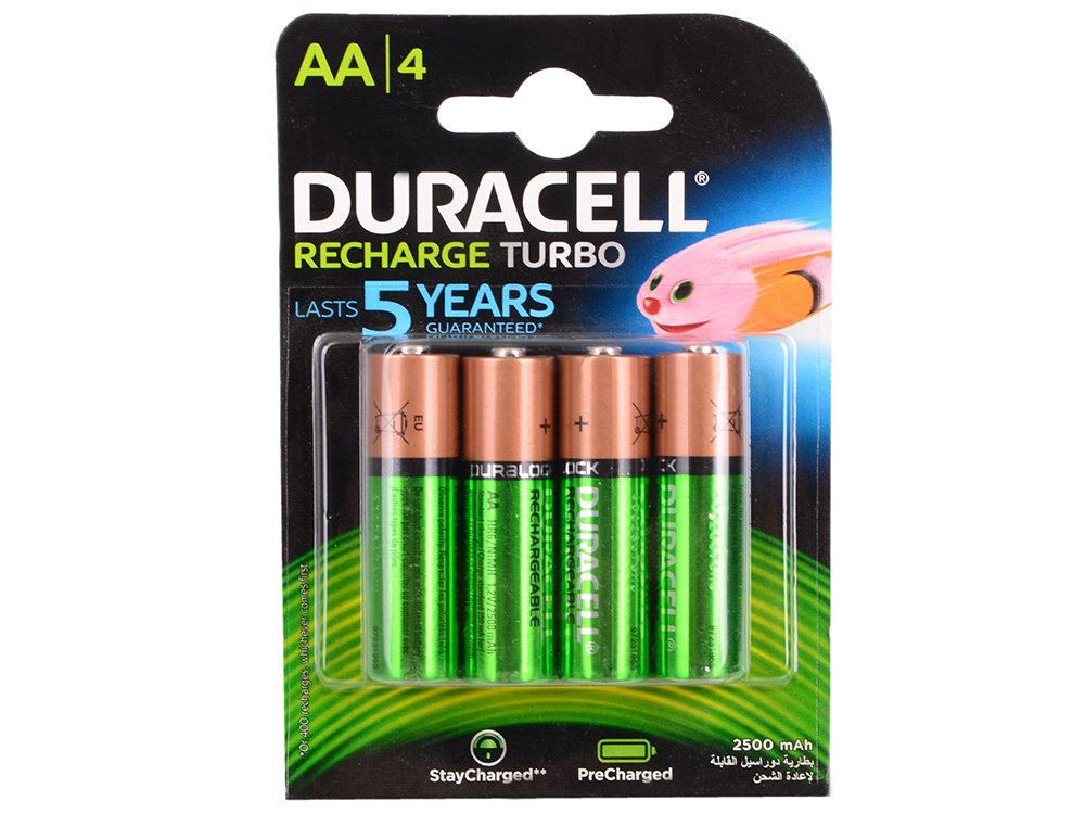 

Аккумулятор 2500 mAh Duracell Turbo HR6-4BL AA 4 шт