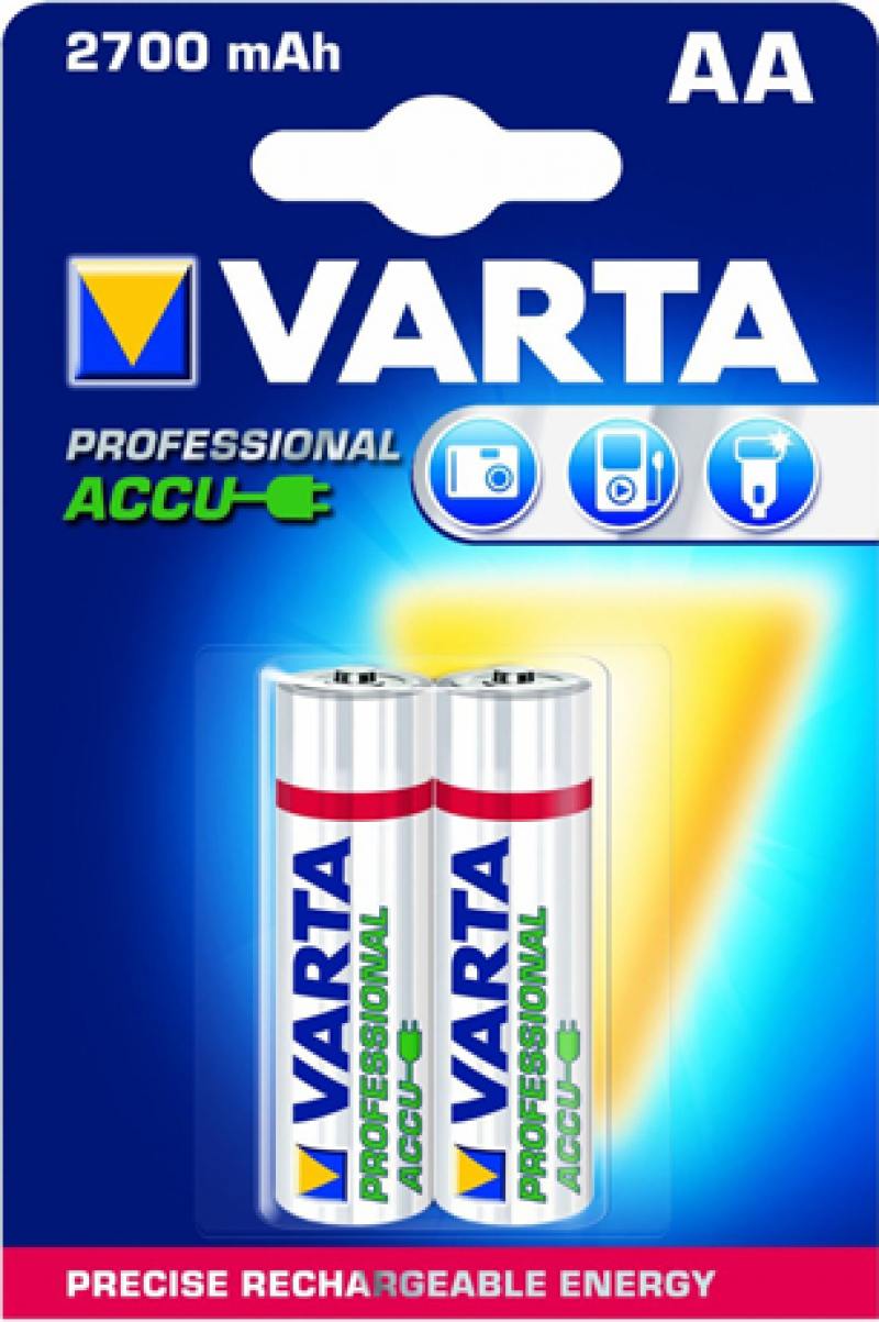 

Аккумуляторы 2700 mAh Varta Professional AA 2 шт