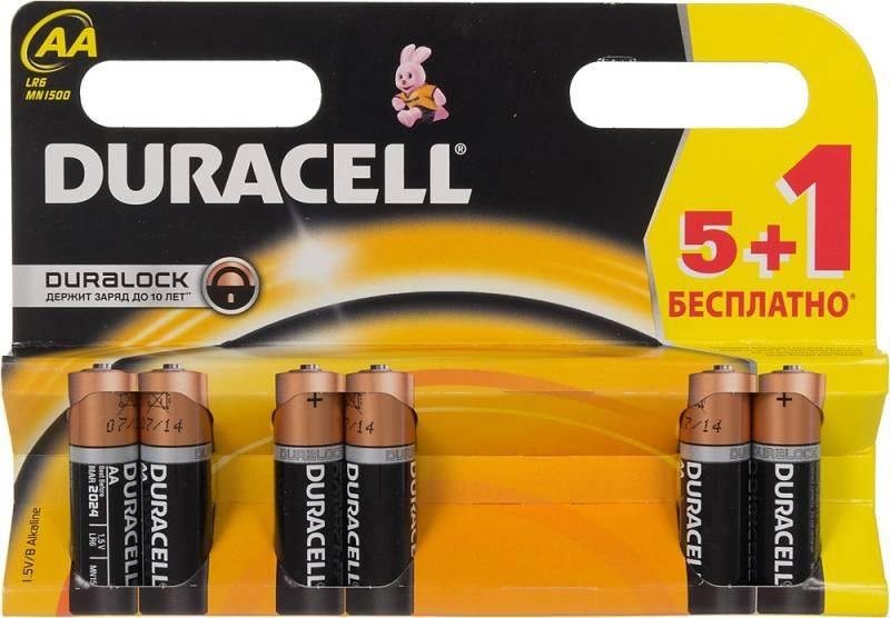 

Батарейки Duracell Basic LR6-6BL AA 6 шт