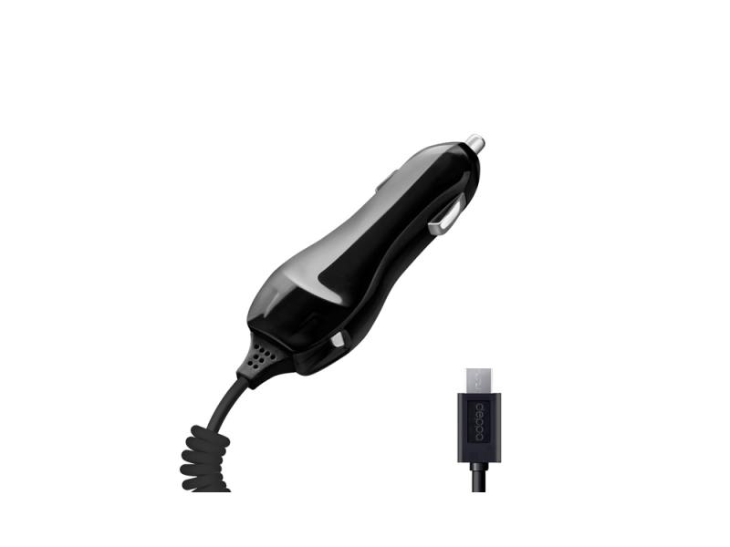 

Автомобильное зарядное устройство Deppa 22105 1A microUSB черный