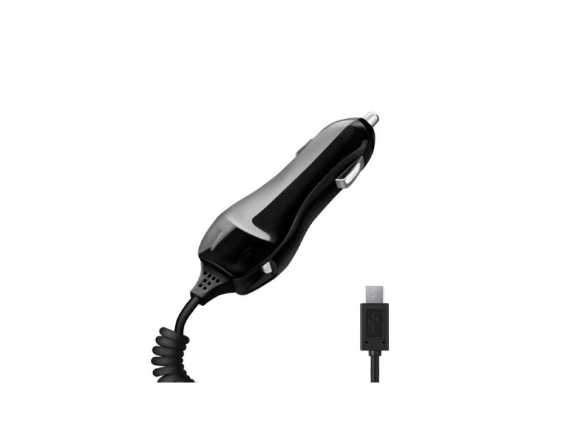 Автомобильное зарядное устройство Deppa 2.1A microUSB черный