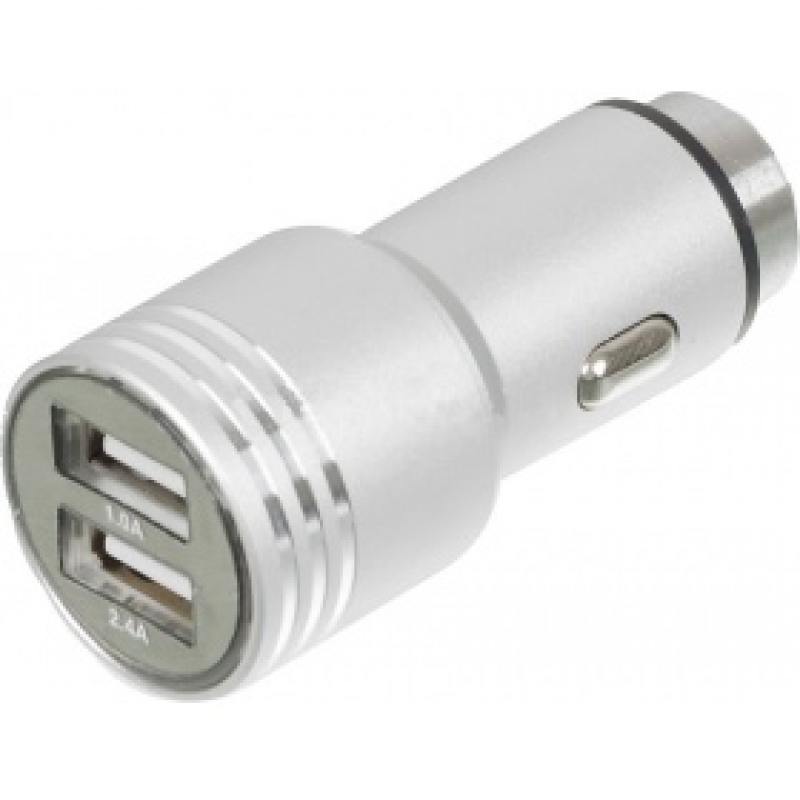 

Автомобильное зарядное устройство Wiiix UCC-2-12 2.1/1А 2 х USB серебристый