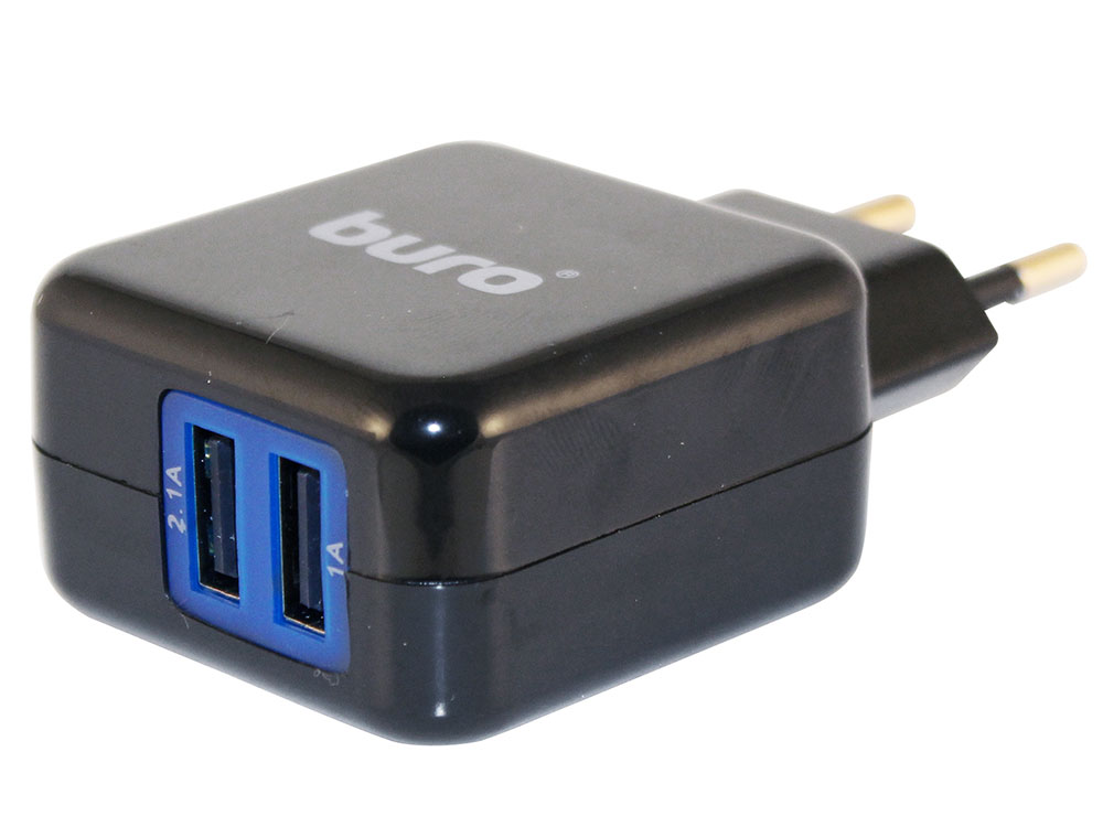 

Сетевое зарядное устройство Buro TJ-134B 2.1/1А 2х USB черный