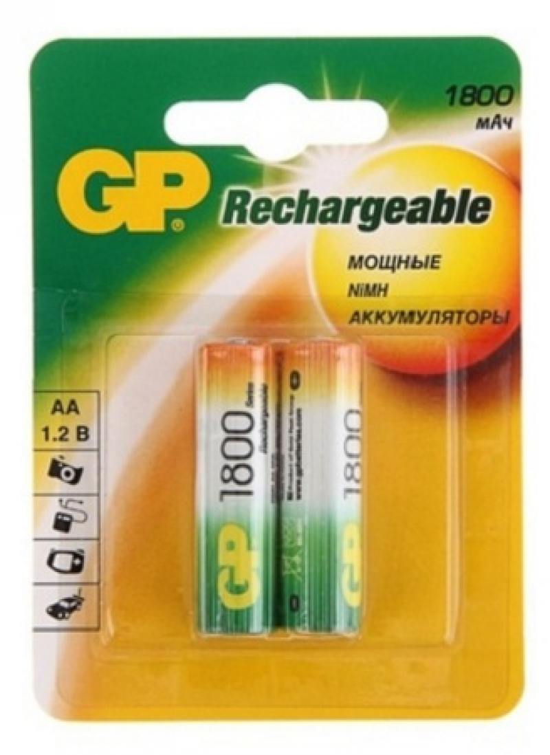 

Аккумуляторы 1800 mAh GP 180AAHC-UC2 AA 2 шт