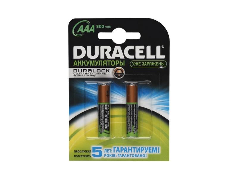 

Аккумулятор 800 mAh Duracell TURBO HR03-2BL AAA 2 шт предзаряженные