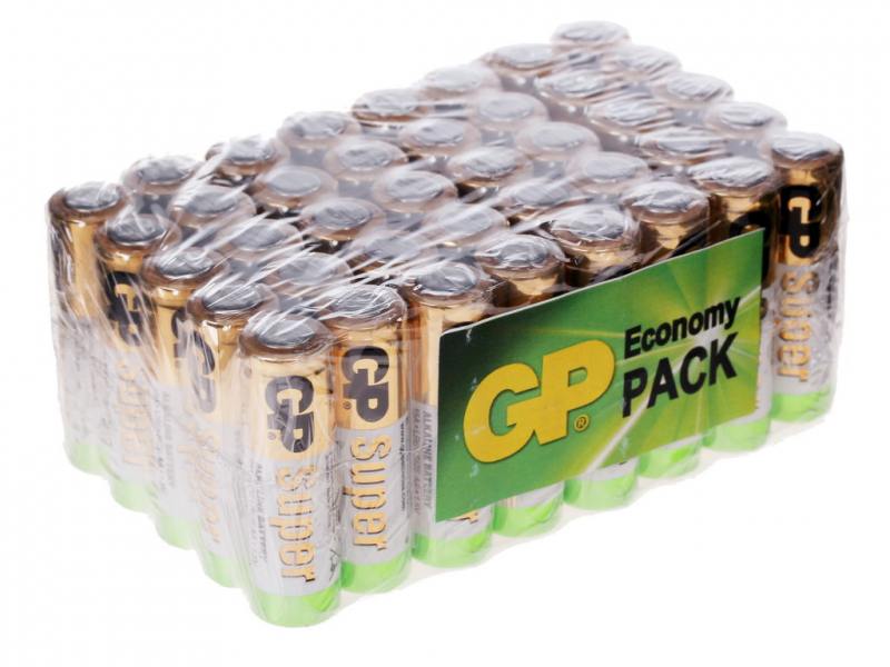 

Батарейки 1500 mAh GP Super Alkaline LR6 40 шт GP 15A-B40