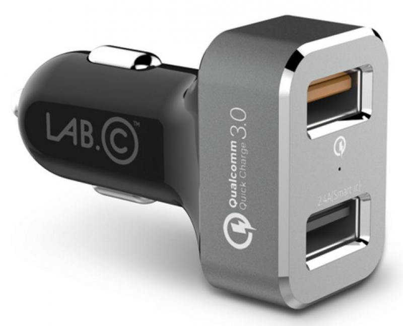 

Автомобильное зарядное устройство LAB.C USB Car Charger 2.4А USB LABC-583-GR серый