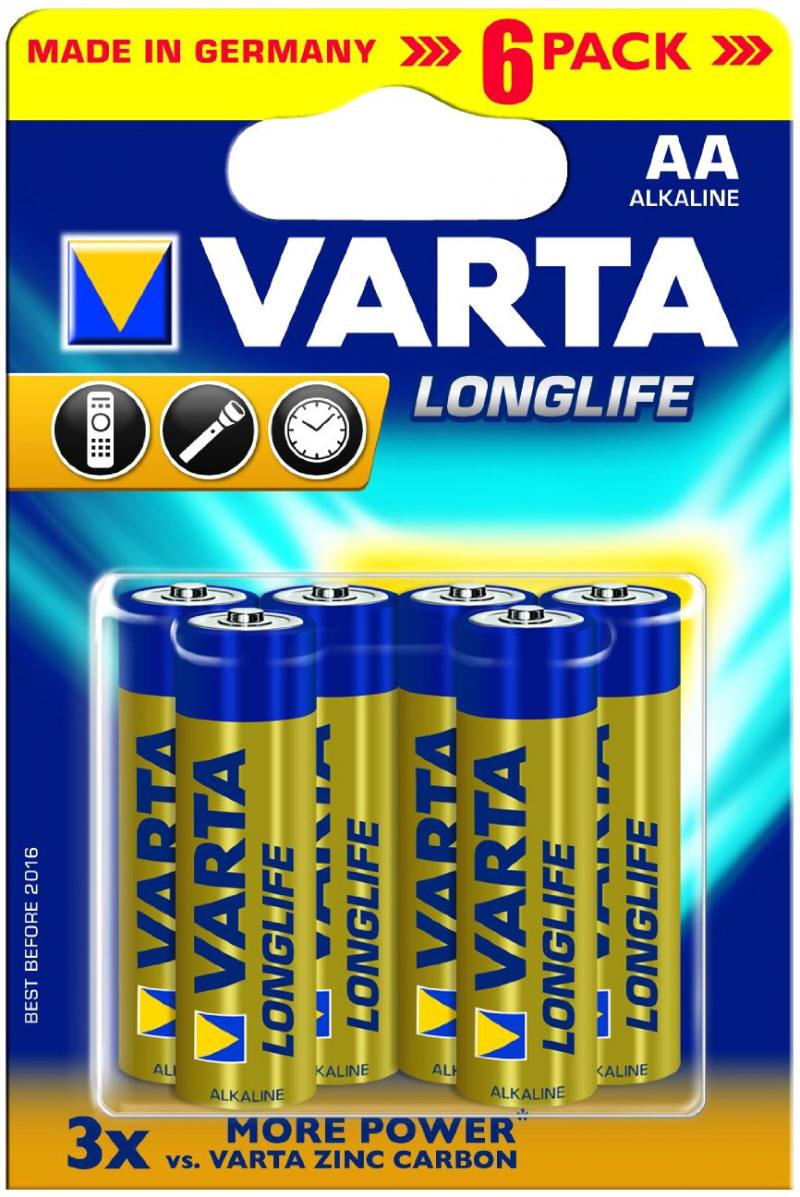 

Батарейки Varta LongLife AA 6 шт