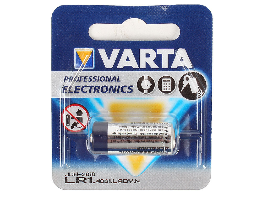 

Элемент питания VARTA LR01/N/Lady, 1шт. в блистере 4001101401 рекомендовано для сигнализаций