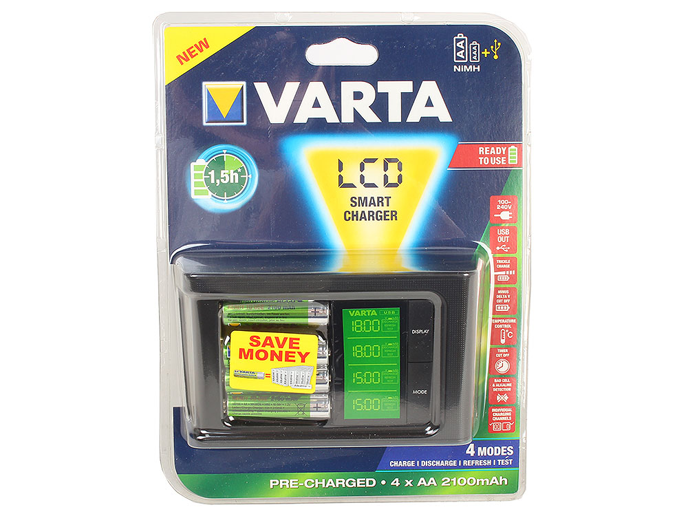 

Зарядное устройство VARTA LCD Smart 57674101441