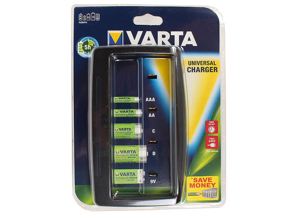 

Зарядное устройство VARTA Universal Charger New dising 57648101401