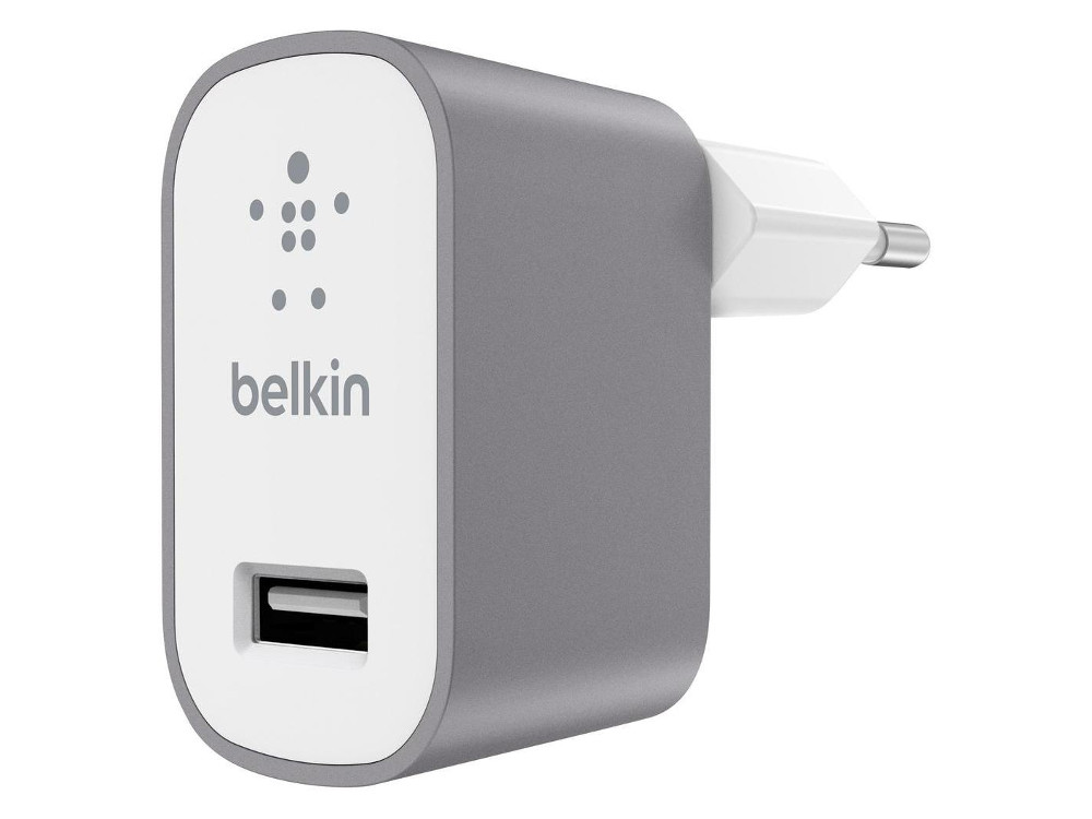 

Сетевое зарядное устройство Belkin (F8M731vfGRY) USB, 2.4A, Gray