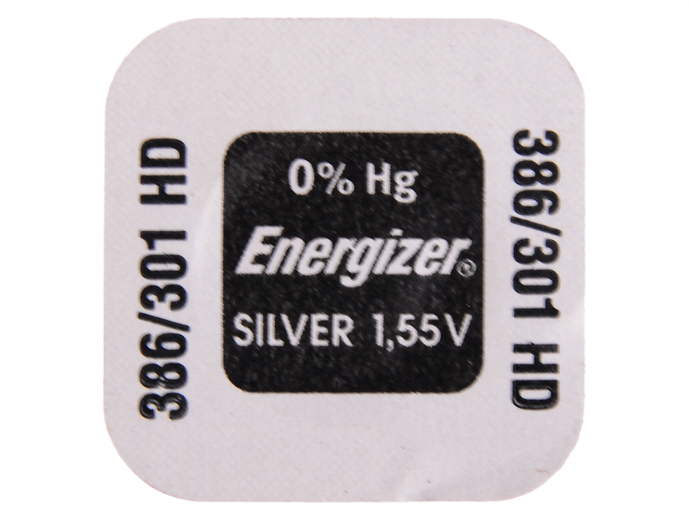 

Батарейки Energizer Silver Oxide 386/301 1шт. (635707)