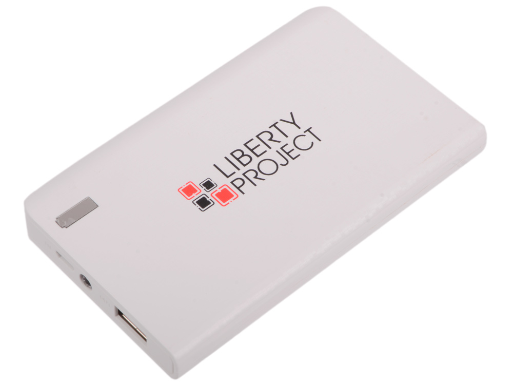 

Внешний аккумулятор "LP" 6000 мАч Li-Pol USB выход 2,1А (белый) 0L-00029996
