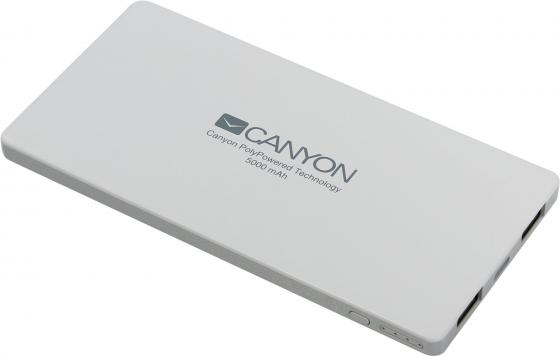 Портативное зарядное устройство Canyon CNS-TPBP5W 5000мАч белый