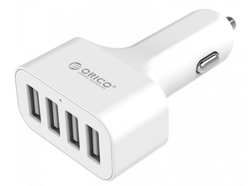 

Автомобильное зарядное устройство Orico UCH-4U 2.4А 4 x USB белый