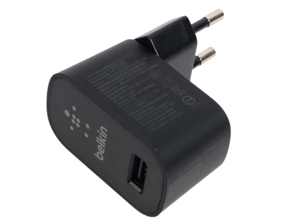 

Сетевое зарядное устройство Belkin F8M731vfBLK 2.4А USB черный