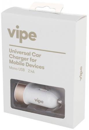 Автомобильное зарядное устройство Vipe VPCCH24WHI 2.4А белый