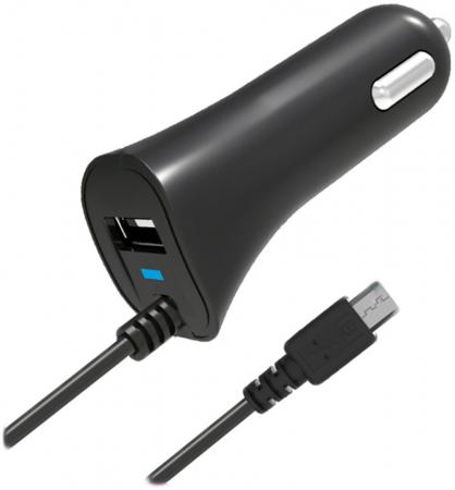 

Автомобильное зарядное устройство Partner 2.1A microUSB USB черный ПР033116