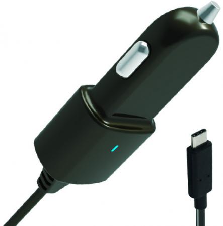 Автомобильное зарядное устройство Partner 2.1A USB-C черный ПР038459