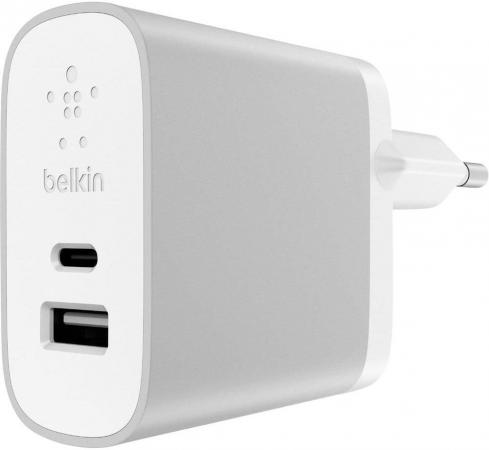 

Сетевое зарядное устройство Belkin F7U011vfSLV 3/2.4 A USB USB-C серебристый