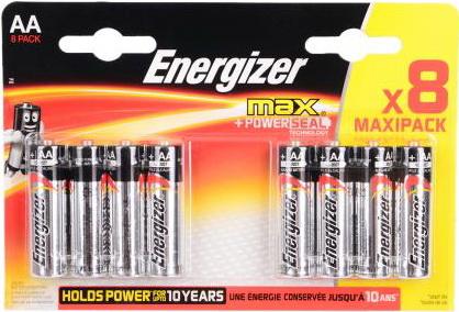 

ENERGIZER Батарейка алкалиновая MАХ LR6/E91 тип АА 8шт
